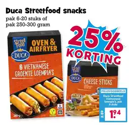 Boon`s Markt Duca Streetfood snacks aanbieding