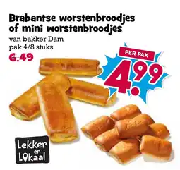 Boon`s Markt Brabantse worstenbroodjes of mini worstenbroodjes aanbieding
