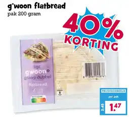 Boon`s Markt g'woon flatbread aanbieding