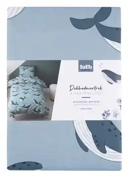 Albert Heijn Tutti Mistral Home Walvis dekbedset 1-persoons aanbieding