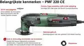 Alternate Bosch PMF 220 CE multifunctioneel gereedschap aanbieding