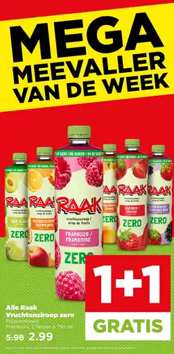 PLUS Alle raak vruchtensiroop zero aanbieding