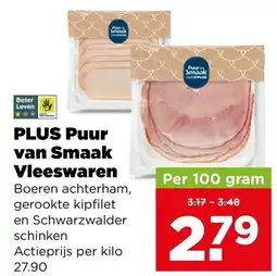 PLUS PLUS Puur van Smaak Vleeswaren aanbieding