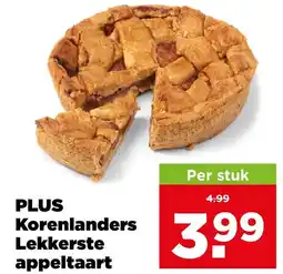 PLUS PLUS Korenlanders Lekkerste appeltaart aanbieding