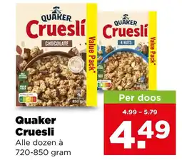 PLUS Quaker Cruesli aanbieding