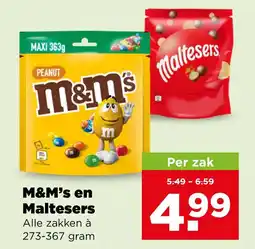 PLUS M&M's en Maltesers aanbieding