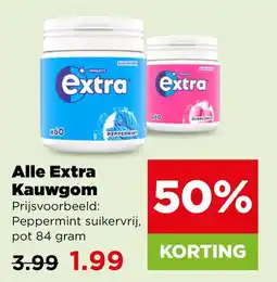 PLUS Alle Extra Kauwgom aanbieding