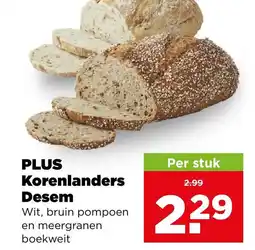 PLUS PLUS Korenlanders Desem aanbieding