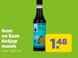PLUS Sum en Sam Ketjap manis aanbieding