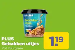 PLUS PLUS Gebakken uitjes aanbieding