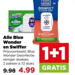 PLUS Alle Blue Wonder en Swiffer aanbieding