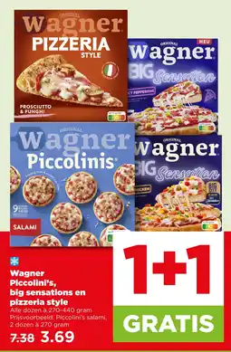 PLUS Wagner Piccolini's, big sensations en pizzeria style aanbieding