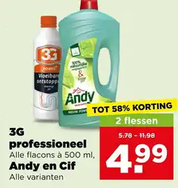PLUS 3G professioneel, Andy en Cif aanbieding