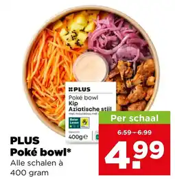 PLUS PLUS Poké bowl aanbieding