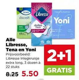 PLUS Alle Libresse, Tena en Yoni aanbieding
