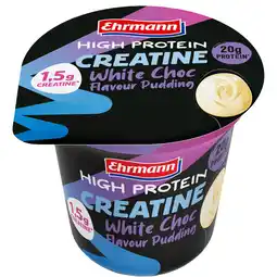 PLUS Ehrmann HP Creatine Pudding White Choc aanbieding