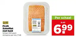 PLUS PLUS Zalmfilet met huid aanbieding