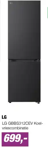 EP LG GBBS312CEV Koel-vriescombinatie aanbieding