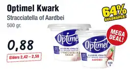 Budget Food Optimel Kwark Stracciatella of Aardbei aanbieding