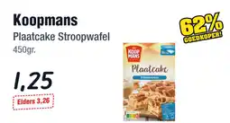 Budget Food Koopmans Plaatcake Stroopwafel aanbieding
