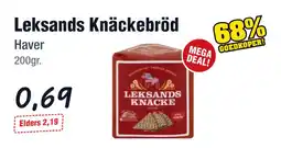 Budget Food Leksands Knäckebröd Haver aanbieding