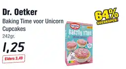 Budget Food Dr. Oetker Baking Time voor Unicorn Cupcakes aanbieding