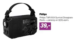 EP Philips TAR1609 Survival Draagbare Radio + zaklamp en SOS-alarm aanbieding