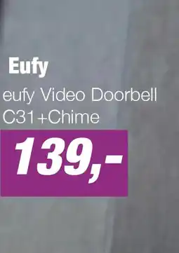 EP eufy Video Doorbell C31+Chime aanbieding