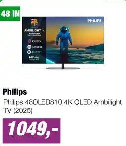 EP Philips 48OLED810 4K OLED Ambilight TV (2025) aanbieding