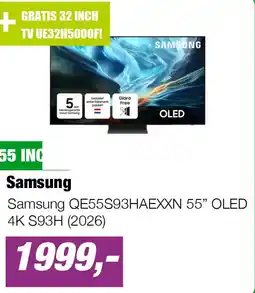 EP Samsung QE55S93HAEXXN 55” OLED 4K S93H (2026) aanbieding