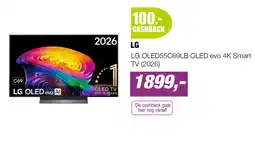 EP LG OLED55C69LB OLED evo 4K Smart TV (2026) aanbieding