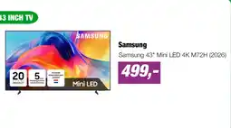 EP Samsung 43 Mini LED 4K M72H (2026) aanbieding