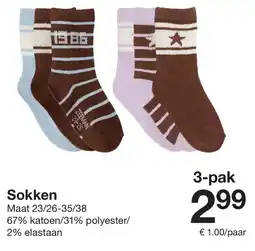 Zeeman Sokken aanbieding