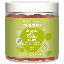 Holland & Barrett 1+1 gratis | Holland & Barrett Apple Cider Gummies - 30 gummies aanbieding