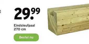 GAMMA Eindsleufpaal 270 Cm aanbieding