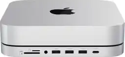 Coolblue Satechi Aluminum Mac Mini/Mac Studio Stand Hub Zilver met SSD slot aanbieding