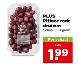 PLUS PLUS Pitloze rode druiven aanbieding