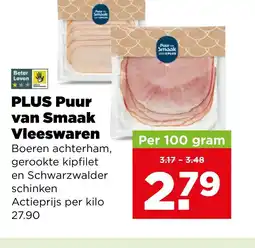 PLUS PLUS Puur van Smaak Vleeswaren aanbieding