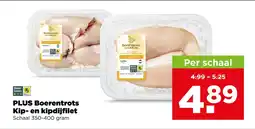 PLUS PLUS Boerentrots Kip- en kipdijfilet aanbieding