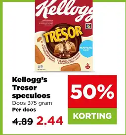 PLUS Kellogg's Tresor speculoos aanbieding