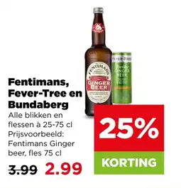 PLUS Fentimans, Fever-Tree en Bundaberg aanbieding