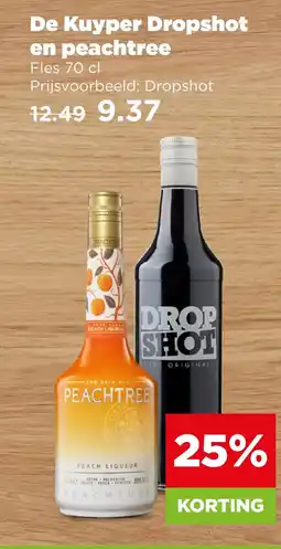 PLUS De Kuyper Dropshot en peachtree aanbieding