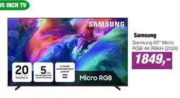 EP Samsung Samsung 65" Micro RGB 4K R86H (2026) aanbieding