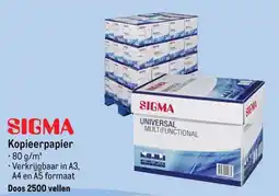 Makro Sigma kopieerpapier aanbieding