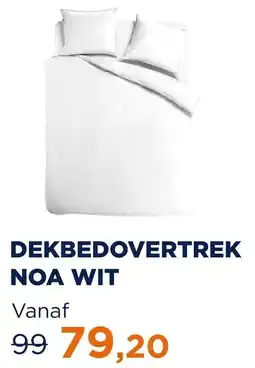 TotaalBED NOA DEKBEDOVERTREK WIT aanbieding