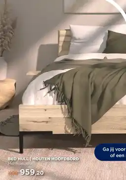 TotaalBED Bed hull houten hoofdbord aanbieding