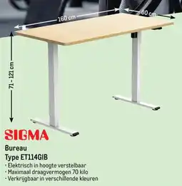 Makro Sigma Bureau Type ET114GIB aanbieding