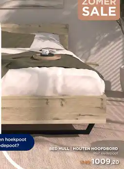TotaalBED Bed hull houten hoofdbord aanbieding