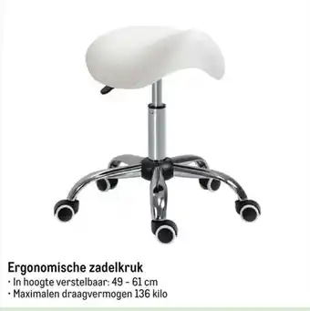 Ergonomische zadelkruk