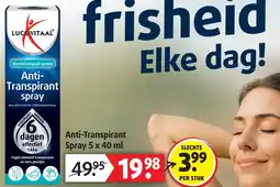 Lucovitaal Anti-Transpirant Spray aanbieding